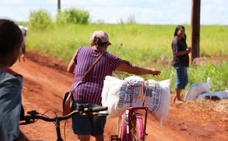 Indígenas de MS recebem as primeiras cestas alimentares de 2023