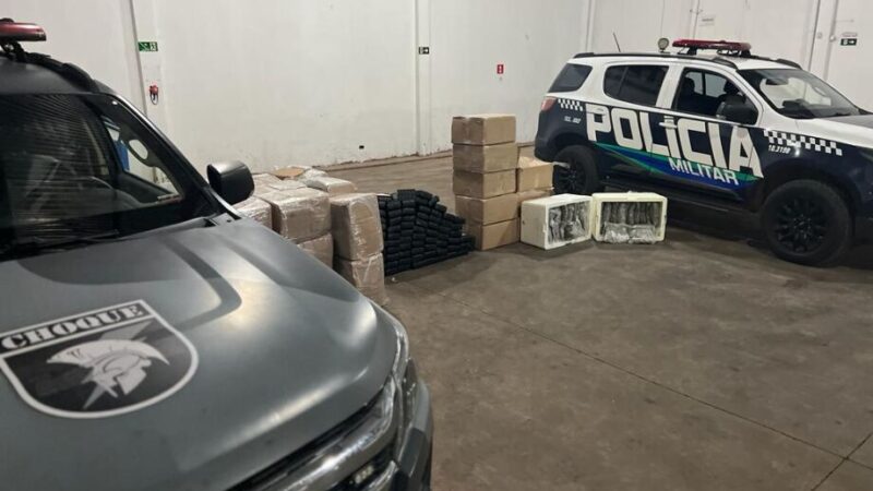 Maior carga apreendida na Capital, 839 kg de cocaína são encontrados em galpão na Gury Marques