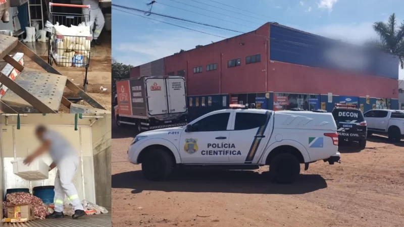 Dono de mercado é preso e açougue interditado com carne podre em Campo Grande