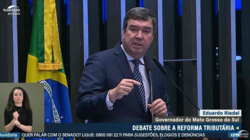 Riedel defende desenvolvimento regional e Fundersul ao discutir reforma tributária no Senado