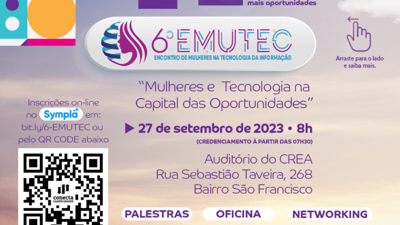 Prefeitura realiza nesta quarta-feira a 6ª edição do Encontro de Mulheres na Tecnologia da Informação