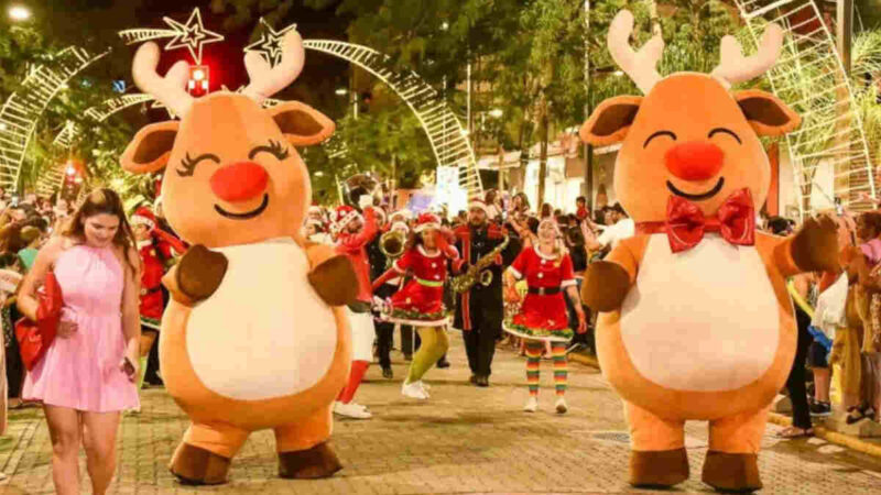 Já no clima de Natal, luzes da 14 de Julho são acesas nesta sexta em Campo Grande