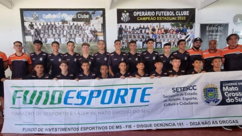 Sub-15 do Operário representará MS em campeonato nacional em Minas Gerais