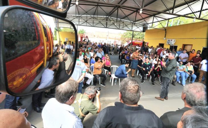 Para reforçar combate a incêndios no Pantanal, Governo de MS inaugura Corpo de Bombeiros em Miranda