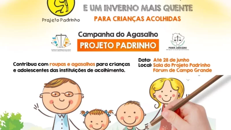 Poder Judiciário de MS lança Projeto Padrinho, Campanha do Agasalho 2024