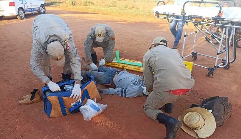 Poeira atrapalha visão de motorista e causa acidente em Batayporã