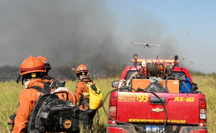 Trabalho intenso e coordenado dos Bombeiros e parceiros reduz focos de incêndios no Pantanal