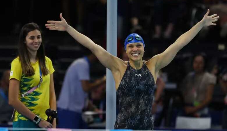 Mais um ouro! Carol Santiago ganha nos 100m costas nas Paralimpíadas 2024