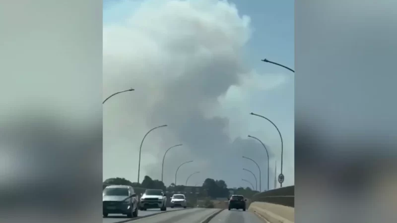 Incêndio de grandes proporções atinge Parque Nacional de Brasília