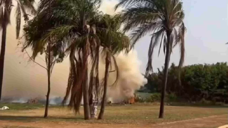 Após fogo destruir vegetação, Lagoa Itatiaia é novamente atingida por incêndio