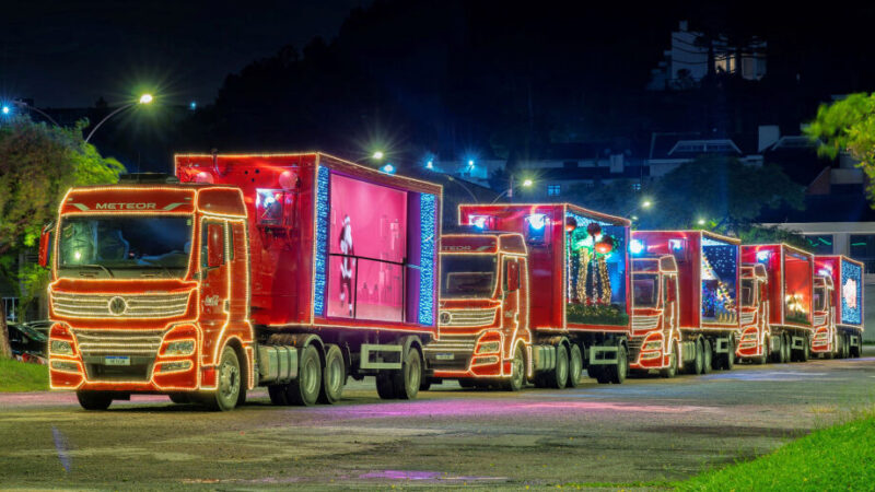 Caravana de Natal da Coca-Cola percorrerá avenidas de Campo Grande e Dourados