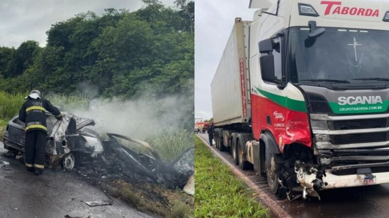 Polícia identifica homem carbonizado em acidente na rodovia MS-276