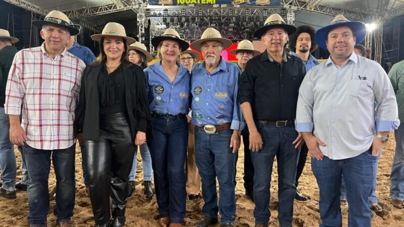 Deputado Lídio e prefeita Adriane prestigiam Expo Iguatemi