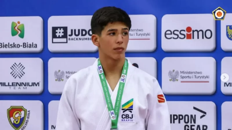 Aos 15 anos, judoca de Campo Grande fica com bronze no mundial e vira promessa nacional