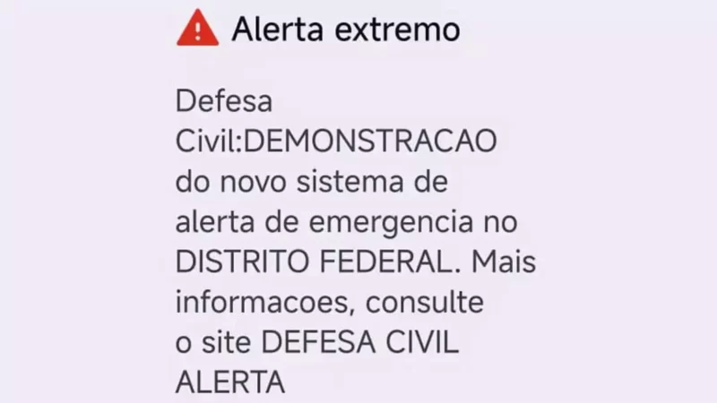 Além de MS, Defesa Civil testou alerta de desastres em dois estados e DF