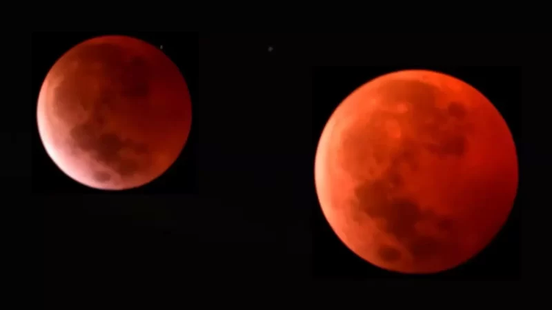 ‘Lua de Sangue’: eclipse lunar mais longo do ano ocorre neste domingo