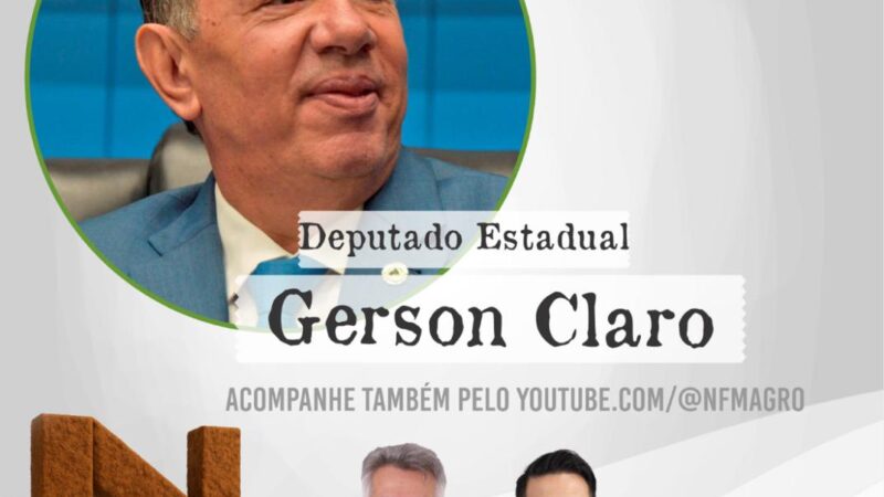 N Notícias entrevista o presidente da Assembleia Legislativa, Gerson Claro, nesta terça (28)