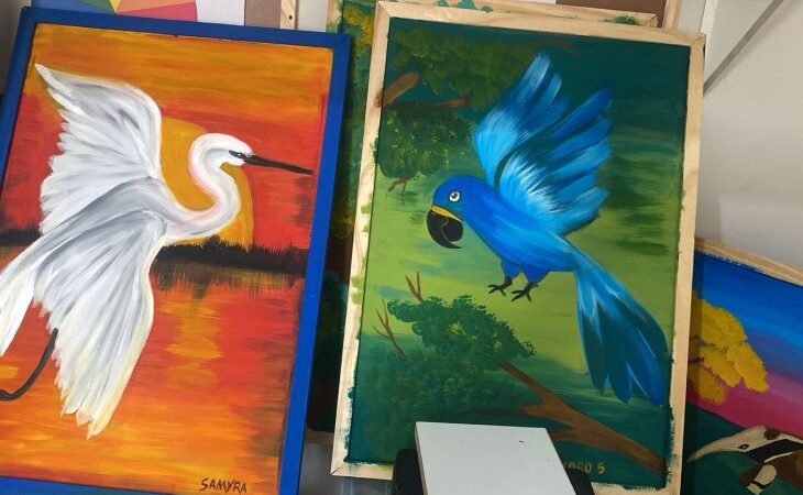 Exposição destacará arte de crianças com deficiência em exposição de telas no Bioparque Pantanal