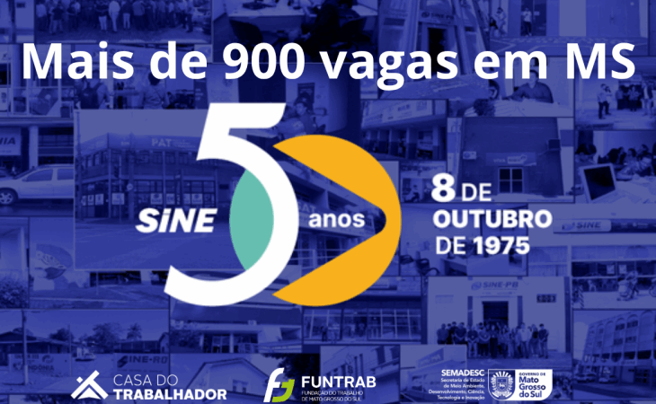 Funtrab promove Feirão da Empregabilidade no Estado em comemoração aos 50 anos do SINE