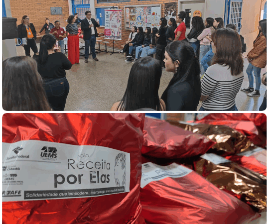 UEMS/Mundo Novo participa de ação nacional “Receita por Elas” com entrega de mercadorias a estudantes mulheres