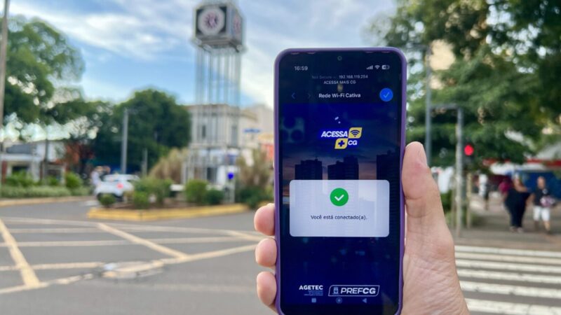 Tá no Centro? Saiba como e onde se conectar ao Acessa+CG