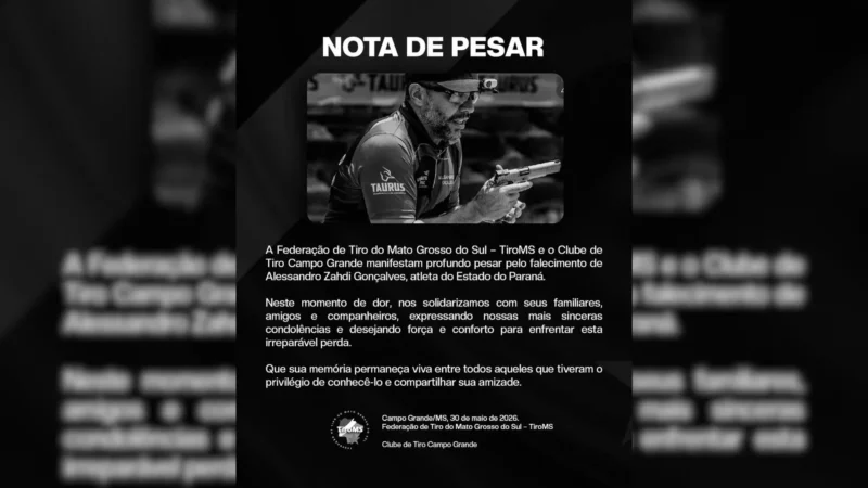 Federação de tiro lamenta morte de advogado paranaense em competição de Campo Grande