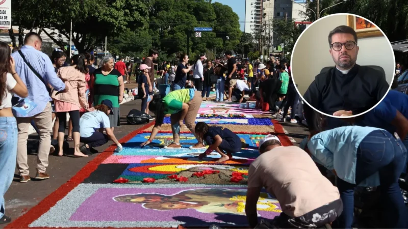 ‘Ruas decoradas para receber o Senhor’: padre explica significado de Corpus Christi