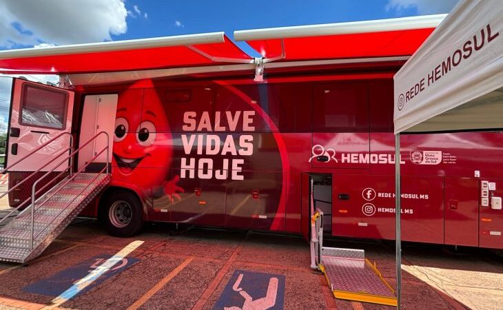 Junho Vermelho mobiliza doadores e leva Hemosul Móvel para municípios de Mato Grosso do Sul