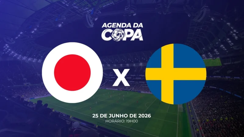 Japão e Suécia duelam em jogo que pode definir adversário do Brasil