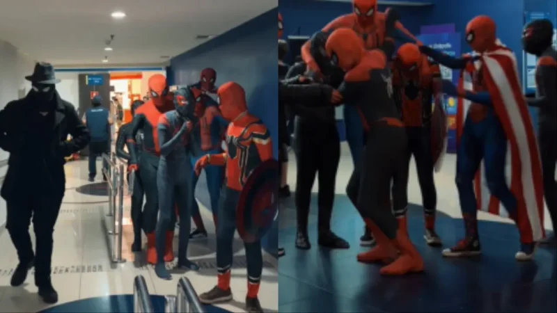 ‘Aranhaverso’? Cinemas de Campo Grande têm encontro de fãs na estreia de Homem-Aranha