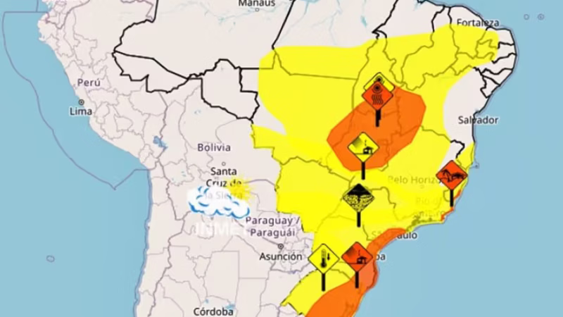 Inmet emite alertas de vendaval para Mato Grosso e mais 10 estados; confira