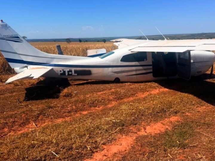 Avião interceptado entre Camapuã e São Gabriel do Oeste pode ter sido usado para fuga de grupo que matou policial na Bolívia