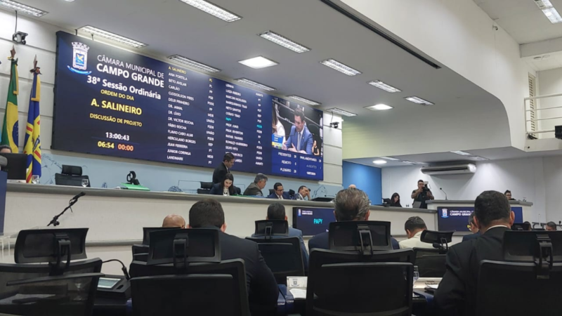 Com pauta travada de novo, Câmara de Campo Grande não aprova projetos há duas semanas