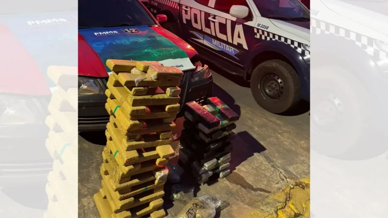 Perseguição na rodovia termina com 70 kg de maconha apreendidos na BR-060