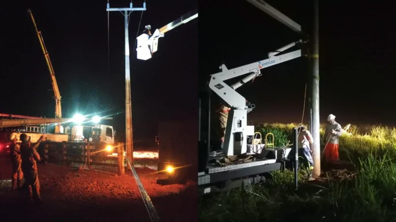 Apagão: tempestade atinge Terenos e deixa mais de 93% da cidade sem energia
